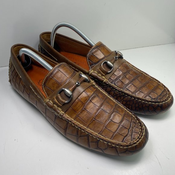 Martin Dingman Other - Martin Dingman MONTE CARLO ALLIGATOR GRAIN LEATHER HORSE BIT LOAFER Size 9.5 M